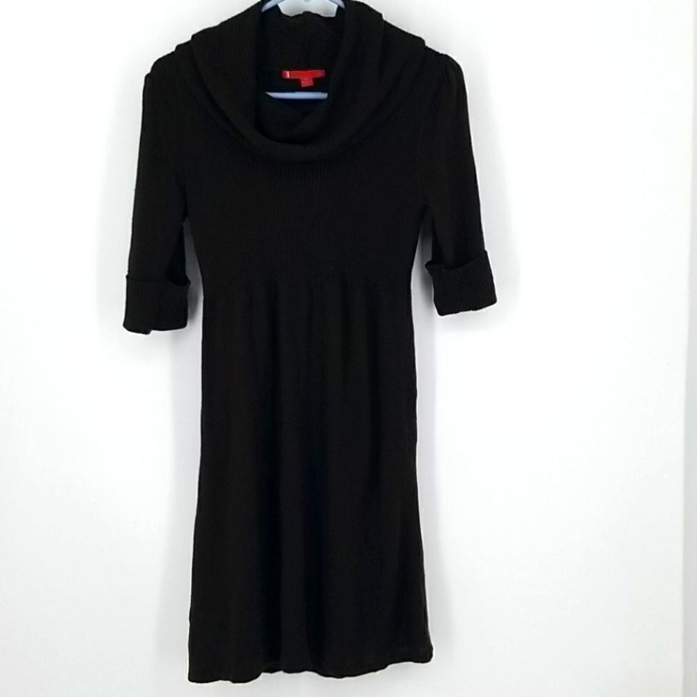 Liv Ribbed Cowl Neck Sweater Dress